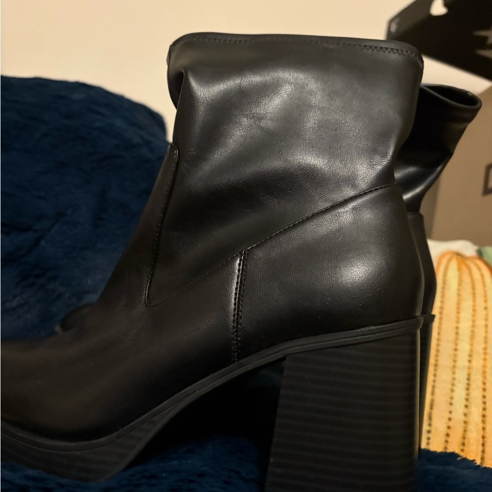 Mix No. 6 Black Heeled Boots